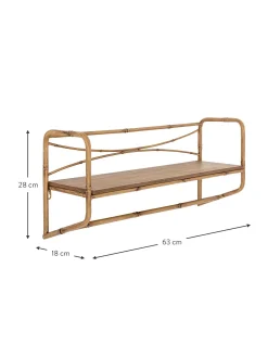 Estante De Pared En Look Bambu Rod