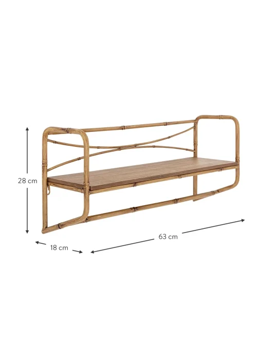 Estante De Pared En Look Bambu Rod
