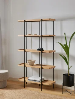 Estanteria Grande De Madera Y Metal Renee