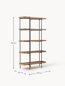 Estanteria Grande De Madera Y Metal Renee