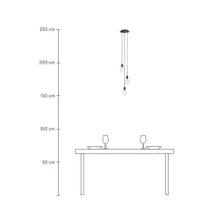 Lampara De Techo Cluster Pequena Sky