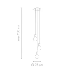 Lampara De Techo Cluster Pequena Sky