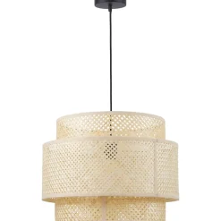 Lampara De Techo De Diseno De Bambu Finja
