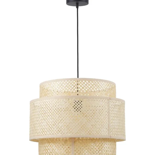 Lampara De Techo De Diseno De Bambu Finja