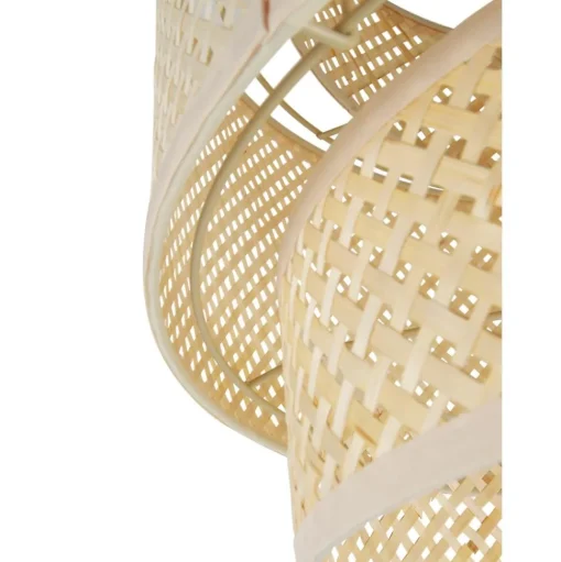 Lampara De Techo De Diseno De Bambu Finja