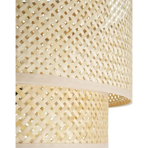 Lampara De Techo De Diseno De Bambu Finja