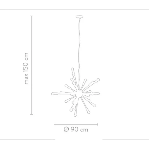 Lampara De Techo Grande Spike
