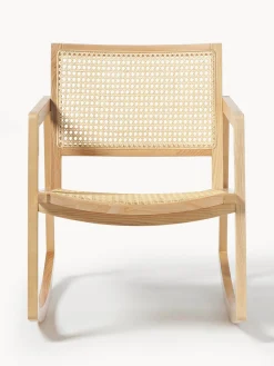Mecedora De Madera De Fresno Con Tejido Vienes Craig