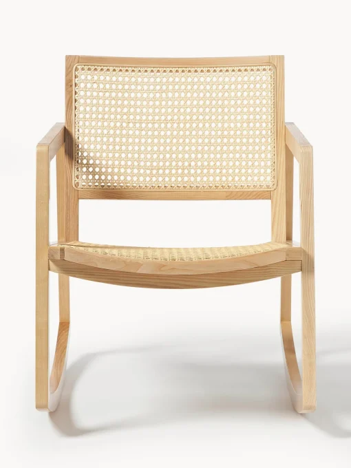 Mecedora De Madera De Fresno Con Tejido Vienes Craig