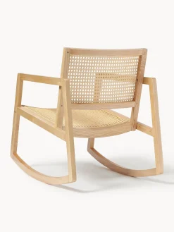 Mecedora De Madera De Fresno Con Tejido Vienes Craig
