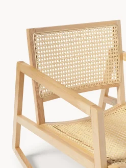 Mecedora De Madera De Fresno Con Tejido Vienes Craig