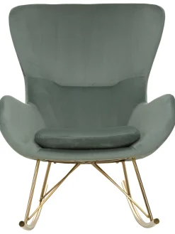 Mecedora De Terciopelo Wing
