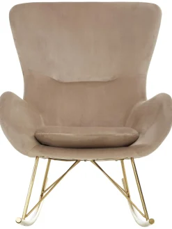 Mecedora De Terciopelo Wing
