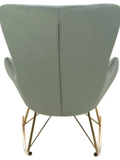 Mecedora De Terciopelo Wing
