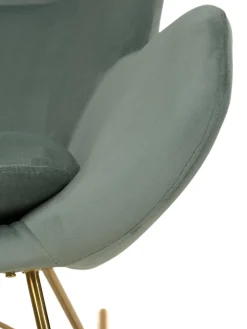 Mecedora De Terciopelo Wing