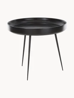 Mesa Auxiliar Bowl Table, Tablero De Madera De Mango