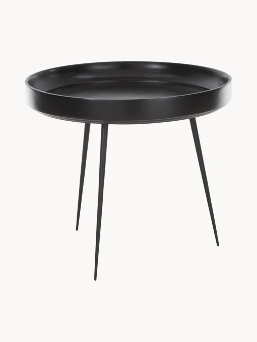 Mesa Auxiliar Bowl Table, Tablero De Madera De Mango