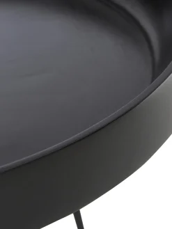 Mesa Auxiliar Bowl Table, Tablero De Madera De Mango