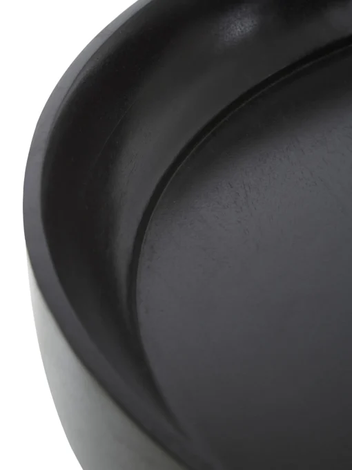 Mesa Auxiliar Bowl Table, Tablero De Madera De Mango