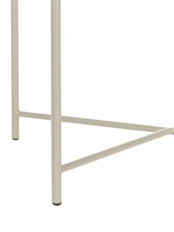 Mesa Auxiliar Con Bandeja Redonda De Metal Sangro