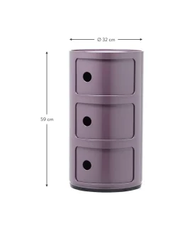 Mesa Auxiliar De Diseno Componibili, 3 Modulos