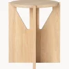 Mesa Auxiliar De Madera De Roble Future