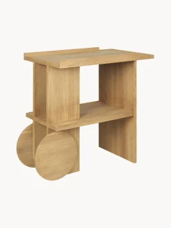 Mesa Auxiliar De Madera De Roble Axis
