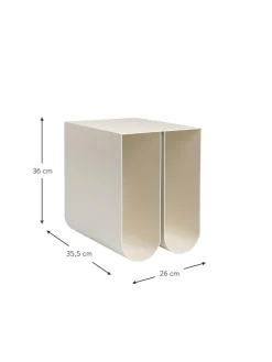 Mesa Auxiliar De Metal Curved
