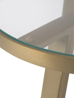 Mesa Auxiliar Fortunata, Tablero De Vidrio