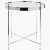 Mesa Auxiliar Plegable Cupid, Tablero De Cristal