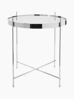 Mesa Auxiliar Plegable Cupid, Tablero De Cristal