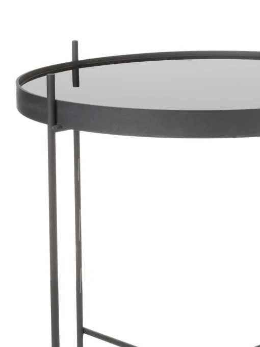 Mesa Auxiliar Plegable Cupid, Tablero De Cristal