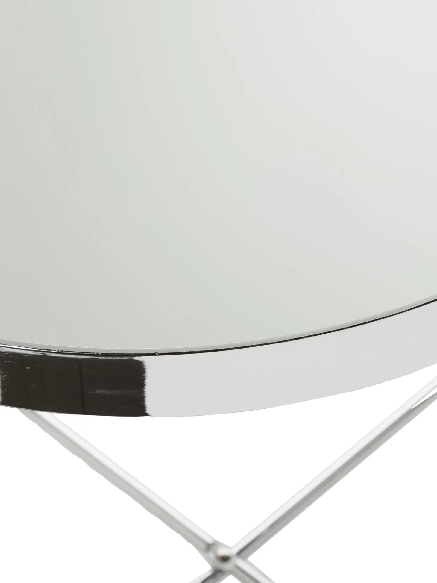 Mesa Auxiliar Plegable Cupid, Tablero De Cristal