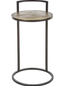 Mesa Auxiliar Redonda De Metal Circle