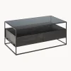 Mesa De Centro De Madera Con Cajones Theodor