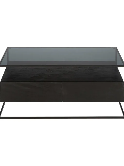 Mesa De Centro De Madera Con Cajones Theodor