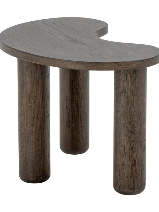 Mesa De Centro De Madera De Caucho Con Forma Organica Luppa