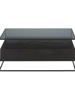 Mesa De Centro De Madera Con Cajones Theodor