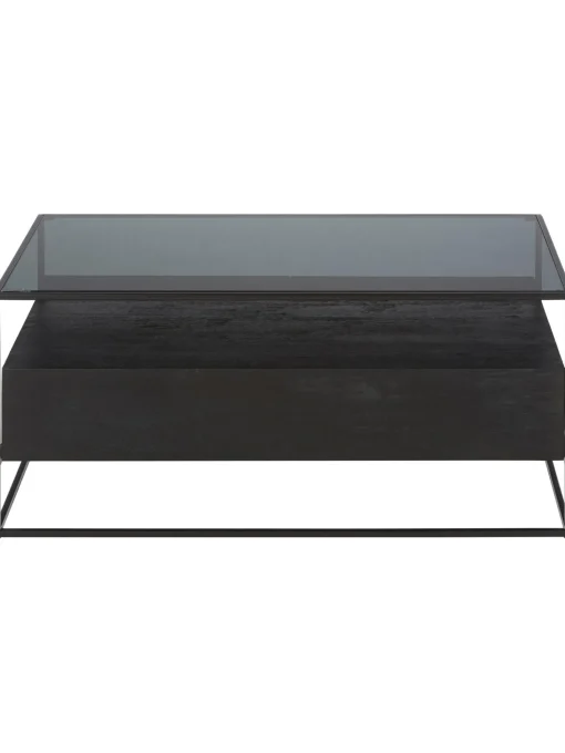 Mesa De Centro De Madera Con Cajones Theodor