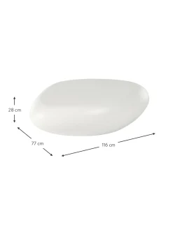 Mesa De Centro Ovalada En Forma De Piedra Pietra