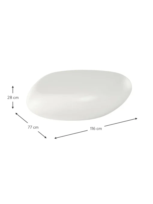 Mesa De Centro Ovalada En Forma De Piedra Pietra