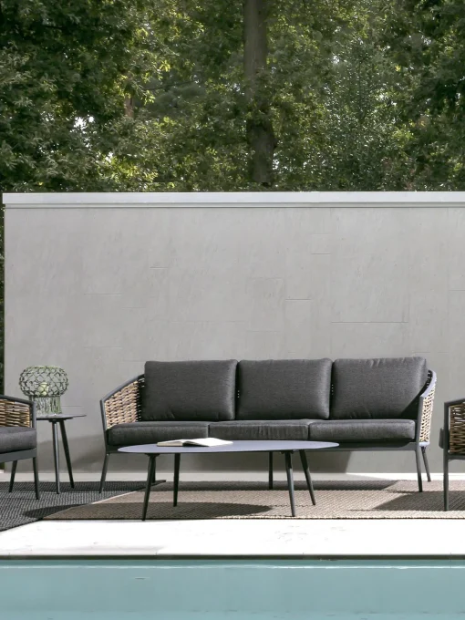 Mesa De Centro Ovalada Para Exterior Ridley