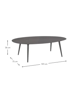 Mesa De Centro Ovalada Para Exterior Ridley