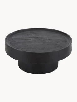 Mesa De Centro Redonda De Madera De Mango Benno