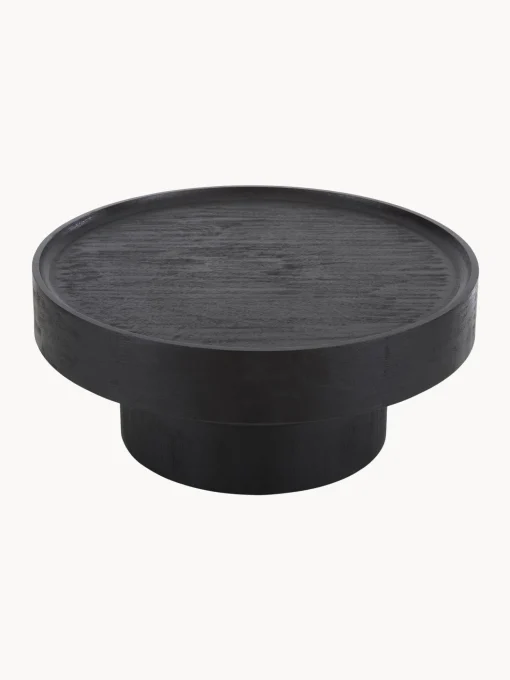 Mesa De Centro Redonda De Madera De Mango Benno