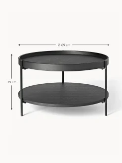 Mesa De Centro Redonda De Madera Renee