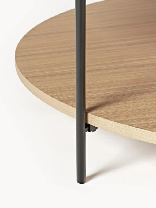 Mesa De Centro Redonda De Madera Renee