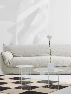 Mesa De Centro Redonda Iris, Tablero De Vidrio
