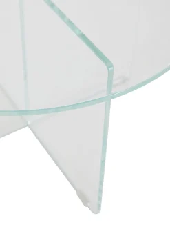 Mesa De Centro Redonda Iris, Tablero De Vidrio