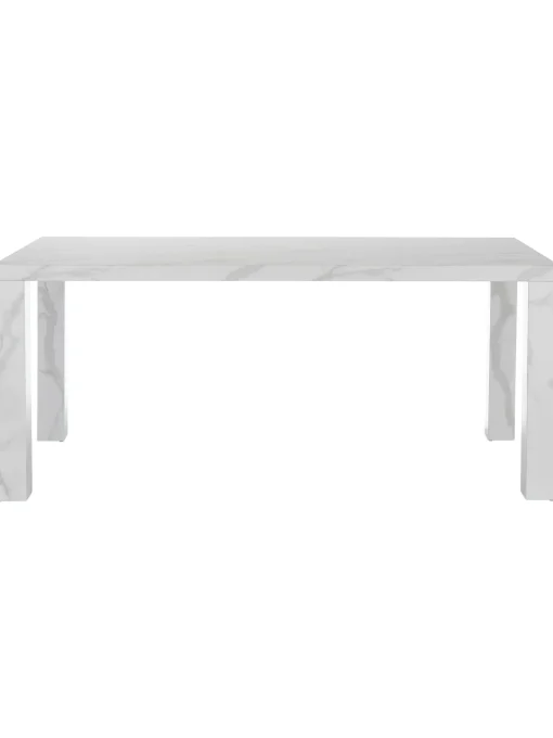 Mesa De Comedor Carl, Tablero En Aspecto Marmol, 180 X 90 Cm